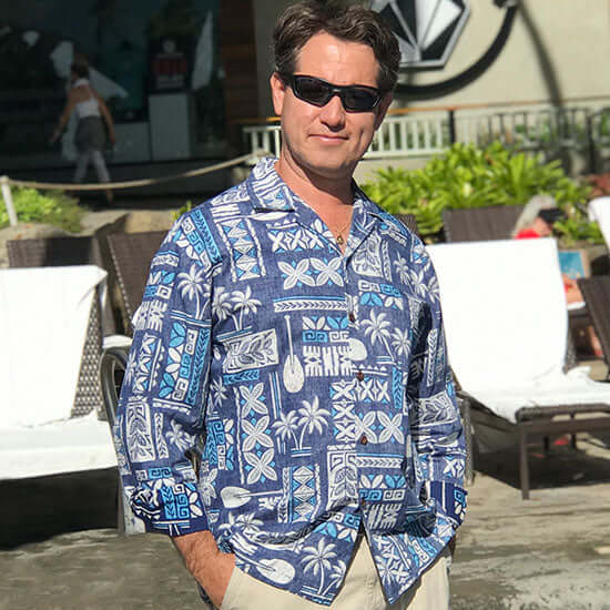 Shop Authentic Men's Long Sleeve Shirts – Shaka Time Hawaii