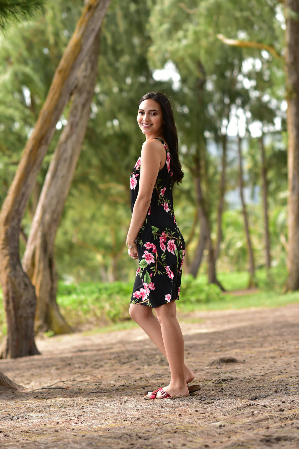 Enjoy a short Hawaiian dress for comfort and style