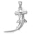 Sterling Silver Polished 3D Hammerhead Shark Pendant