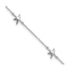 Sterling Silver Starfish 10in Plus 2in ext Anklet