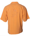 Silk Shirt Embroidered Swordfish Orange