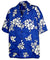 Tropical Hibiscus Aloha Shirt Blue Pacific Legend