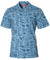 Hawaiian Tapa Shirt Kalaka Tribal Blue RJC