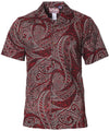 Polynesian Tribal Hilo Shirt Burgundy RJC