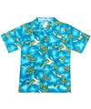 Boys Hawaiian Shirt Pacific Honu Bale Turquoise