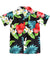 Boys Hawaiian Shirt Hibiscus Black