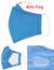 Cloth Face Mask Solid Blue Color Blue KY