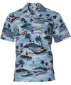 Airplanes & Carriers D-Hawaii Shirt Blue Aloha Republic