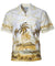 Diamond Head Hawaii Border Design Shirt Yellow