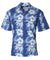 Hawaiian Aloha Shirt Haku Laape Royal KY