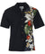 Side Band Design Orchids Koloa Aloha Shirt Black KY