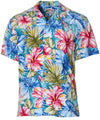 Painted Hibiscus Hawaiian Shirt Jade