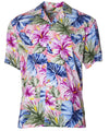 Painted Hibiscus Hawaiian Shirt Pink