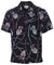 Pineapple Bamboo Retro Hawaiian Shirt Black