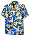 Hookipa Hibiscus Aloha Shirt Blue Pacific Legend