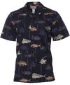 Passion Fishing Hawaiian Shirt Black