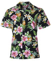 Hibiscus Pineapples Valley Shirt Black RJC