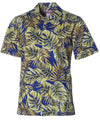 Authentic Hawaiian Shirt Monstera Palms Navy