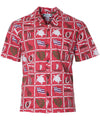 Local Flag Aloha Shirt Red Two Palms