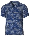 Etches of Hawaii Aloha Shirt Navy