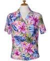 Painted Hibiscus Camp Women's Shirt Pink Paradise Found