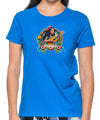 Women's T-Shirt Mahalo Ukulele Tee Blue Shaka Time Hawaii