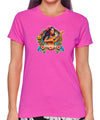 Women's T-Shirt Mahalo Ukulele Tee Pink Shaka Time Hawaii