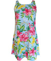 A-Line Back Cutout Dress Pua Aloha Light Blue RJC