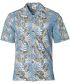 Aloha Lei Poly Cotton Shirt Blue Royal Creations