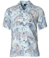 Aloha Rayon Shirt Resort Wear Blue Surf | Sky Blue