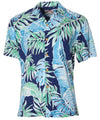 Aloha Shirt Cabana Palms Navy Paradise Found