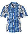 Shirt Pilialoha Anthuriums Blue Shaka Time Hawaii