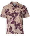 Hawaiian Shirt for Men Lanai Adventure Magenta Two Palms