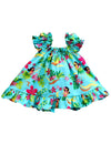 Baby Clothes 2 Piece Capri Set Little Hula Girl Aqua RJC