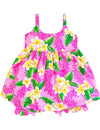 Baby Girl Bungee Dress Set Cute Mini Plumeria Leis Pink RJC