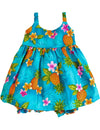 Baby Girl Bungee Dress Set Cute Pineapples Turquoise RJC