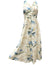 Bamboo Paradise Herringbone Maxi Hawaiian Dress Cream Paradise Found