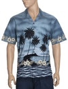 Beach Sunset Border Shirt Blue KY