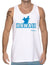 Beach Tank Top Hawaii Surfer White