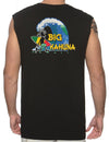 Big Kahuna Wave Muscle Tee Black Shaka Time Hawaii