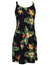 Birds of Paradise Short Hawaiian Dress Black RJC