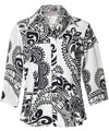 Women's Shirt Blouse 3/4 Sleeves Tribal Polynesia