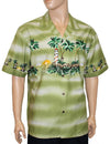 Aloha Chest Border Shirt Lighthouse Paradise Green KY