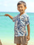 Boy’s 2 Piece Cabana Set Hawaiian Clothes Makena Ocean Blue RJC