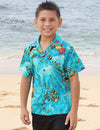 Boy's Aloha Shirt Molokini Sea life