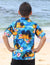 Boy's Aloha Shirt Sunset Blue Pacific Legends