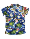 Hawaii Polynesian 2 Piece Boys Cabana Set Navy RJC