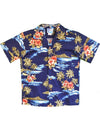 Boys Hawaiian Shirt Alohi Navy RJC