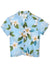 Boys Shirt Plumeria Sky Sky Blue Two Palms