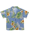 Boys Shirt Tuberose Blue Two Palms